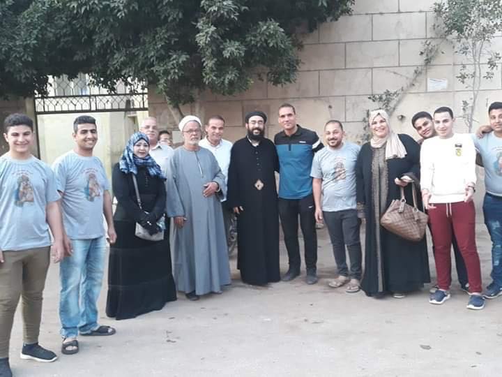 مستقبل وطن وشباب كنيسة العذراء ينظفون المسجد الكبير بكرداسة