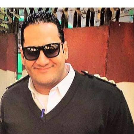 الضابط المصاب في حادث وحدة مرور العجوزة