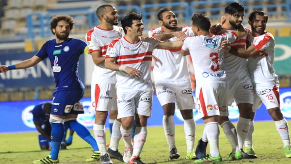 لاعبو  الفريق الأول لكرة القدم بنادي الزمالك