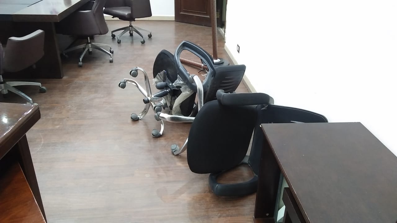 جانب من الاعتداءات علي موقع صدي البلد