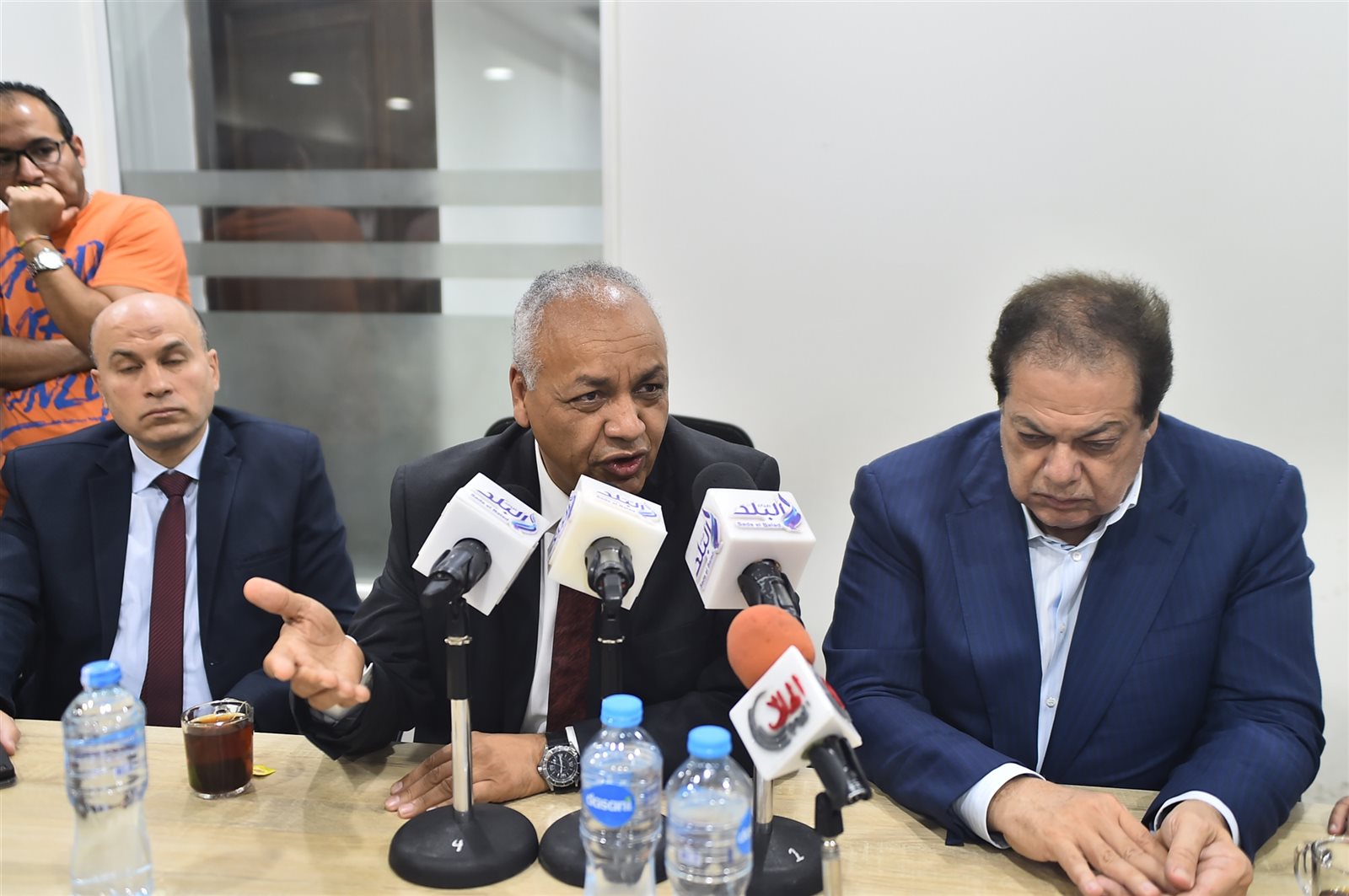 رجل الأعمال محمد أبو العينين والكاتب الصحفي مصطفى بكري