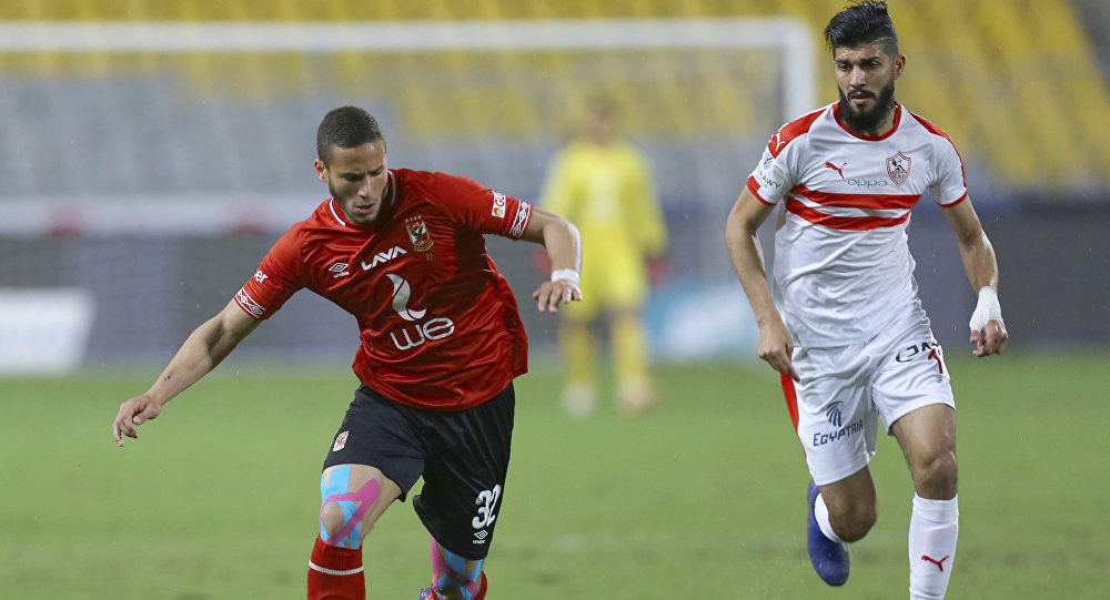 فرجاني ساسي من مباراة الزمالك والاهلي