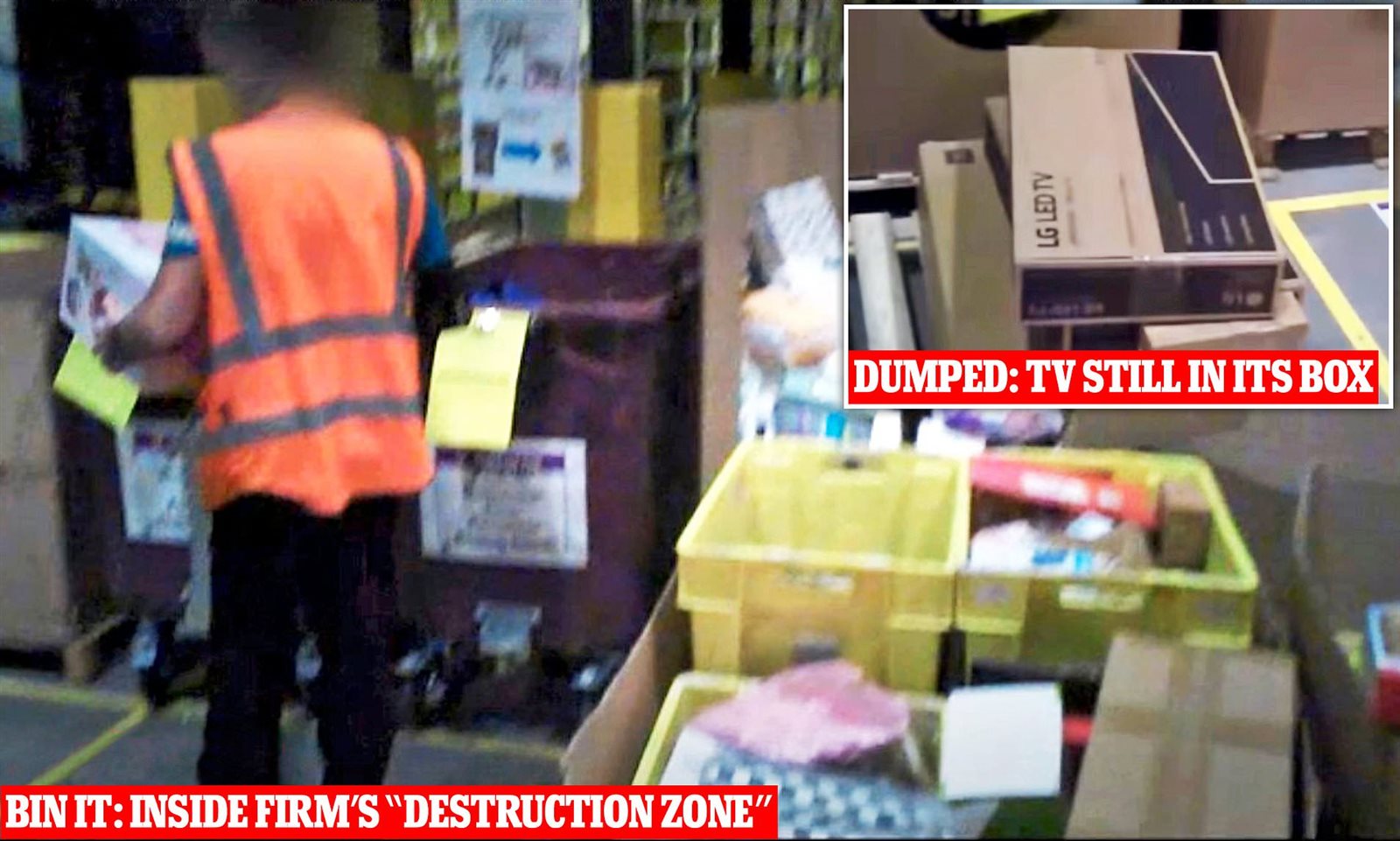 أمازون تتخلص من بضائع جديدة بمليارات الدولارات