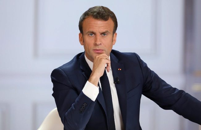 الرئيس الفرنسي إيمانويل ماكرون