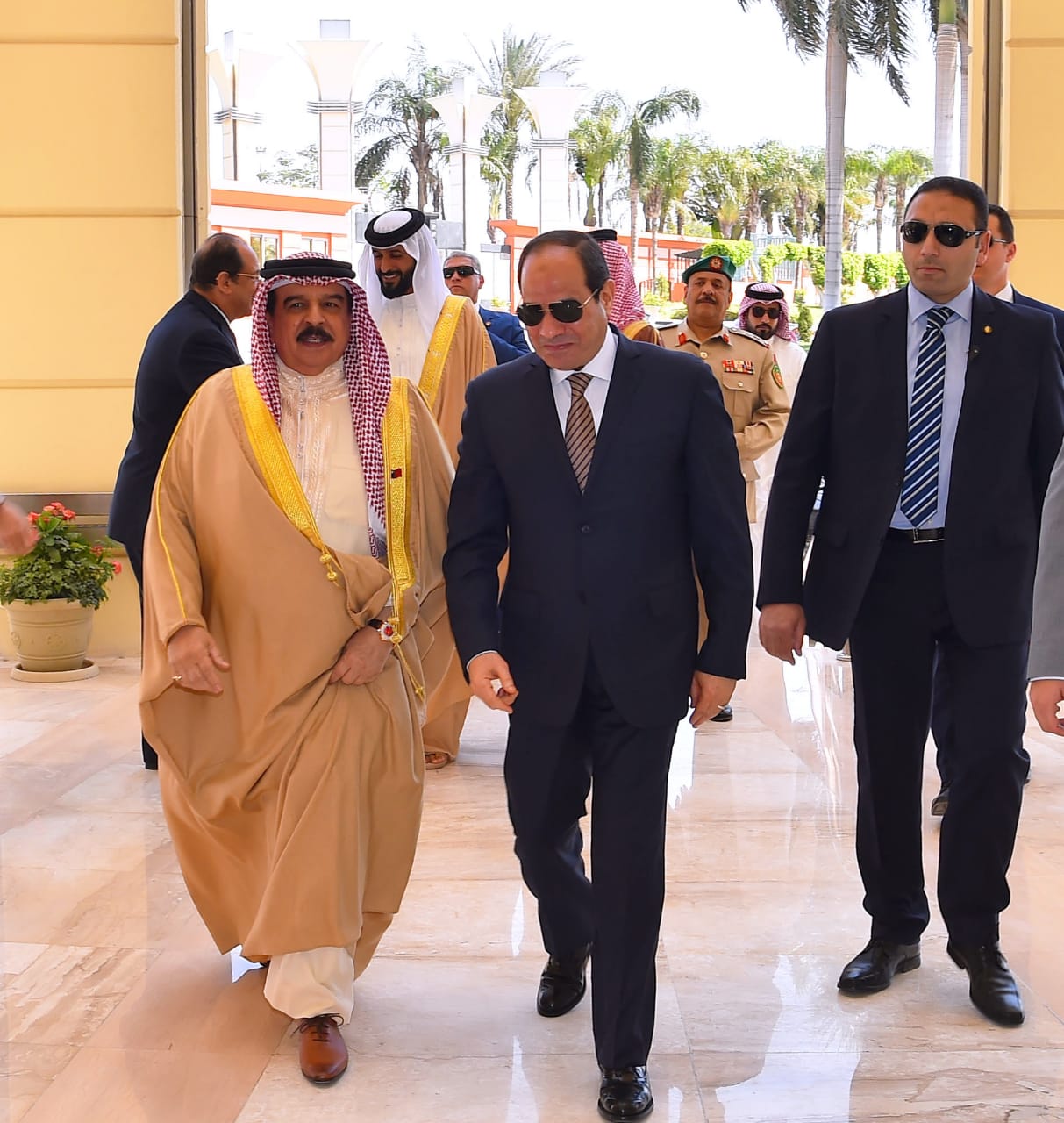الرئيس عبد الفتاح السيسي وملك البحرين