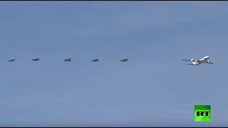 طائرات حربية ترافق الرئيس الروسي