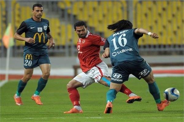 جانب من مباراة الأهلي وانبي جانب من مباراة الأهلي وانبي