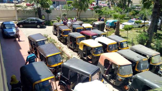 ضبط 26 توكتوك بدمياط