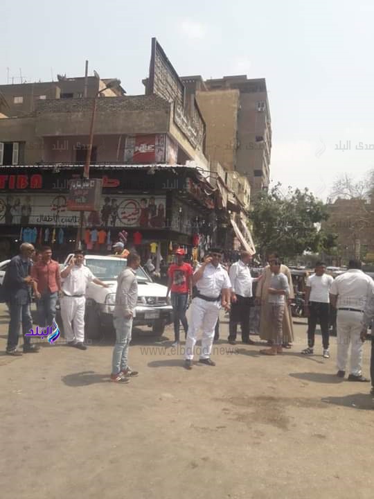 تطهير ميدان حلوان من الإشغالات