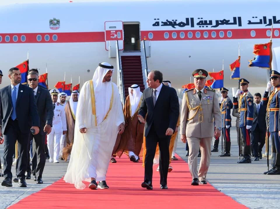 الرئيس عبد الفتاح السيسي وولي عهد أبو ظبي