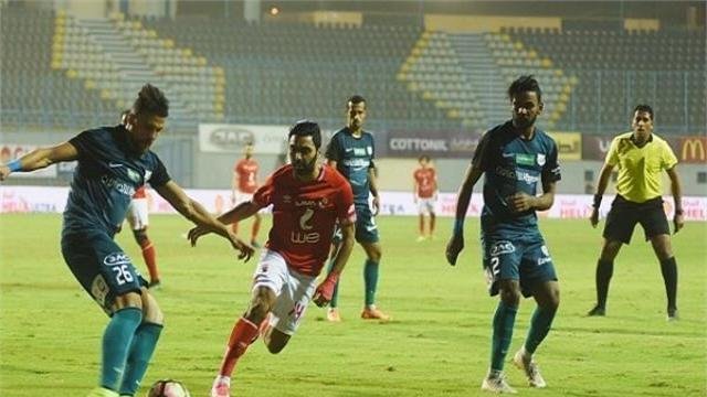 جانب من مباراة الاهلي وانبي 