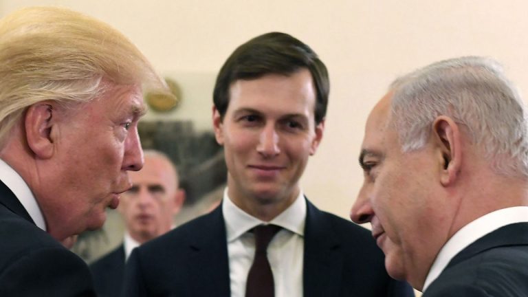 ترامب وكوشنر ونتنياهو 