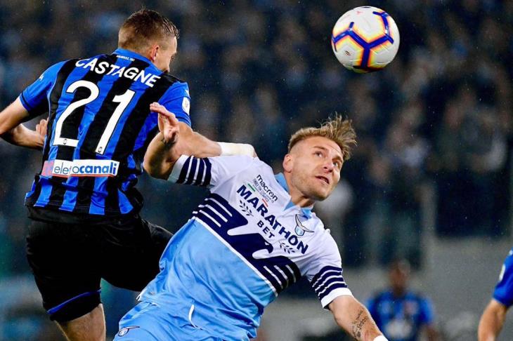 جانب من مباراة لاتسيو وبولونيا 