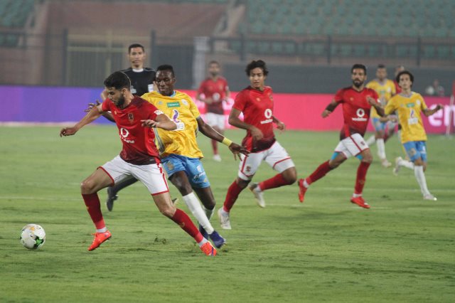 جانب من مباراة الأهلي والإسماعيلي 