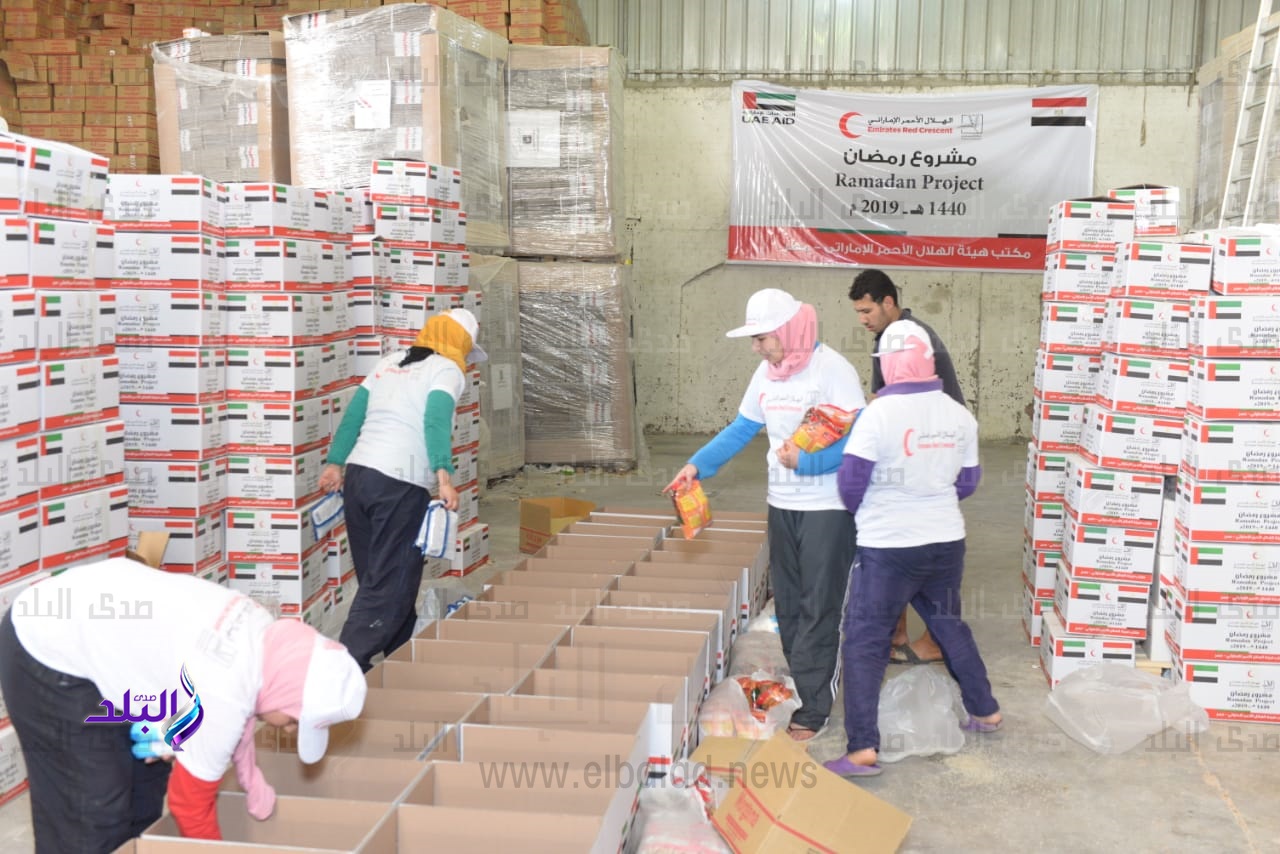 توزيع 500 كرتونة من المواد الغذائية للأسر الأكثر احتياجًا