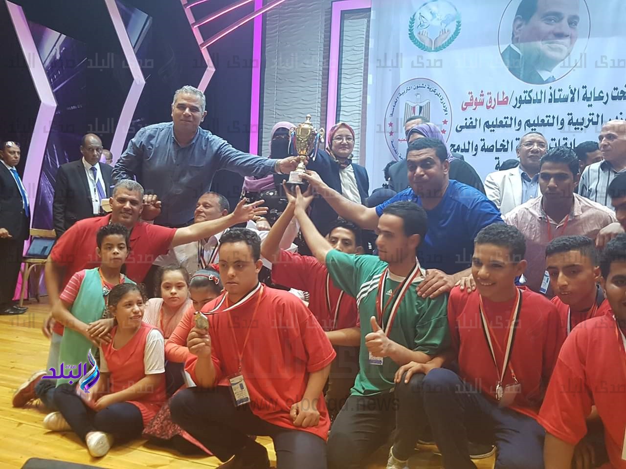 طلاب كفر الشيخ يحصدون 3 كؤوس و37 ميدالية 