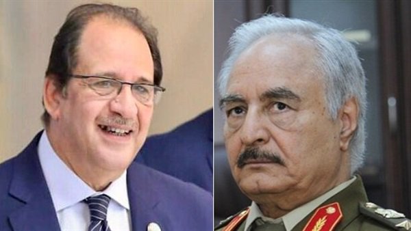 اللواء عباس كامل والمشير خليفة حفتر اللواء عباس كامل والمشير خليفة حفتر