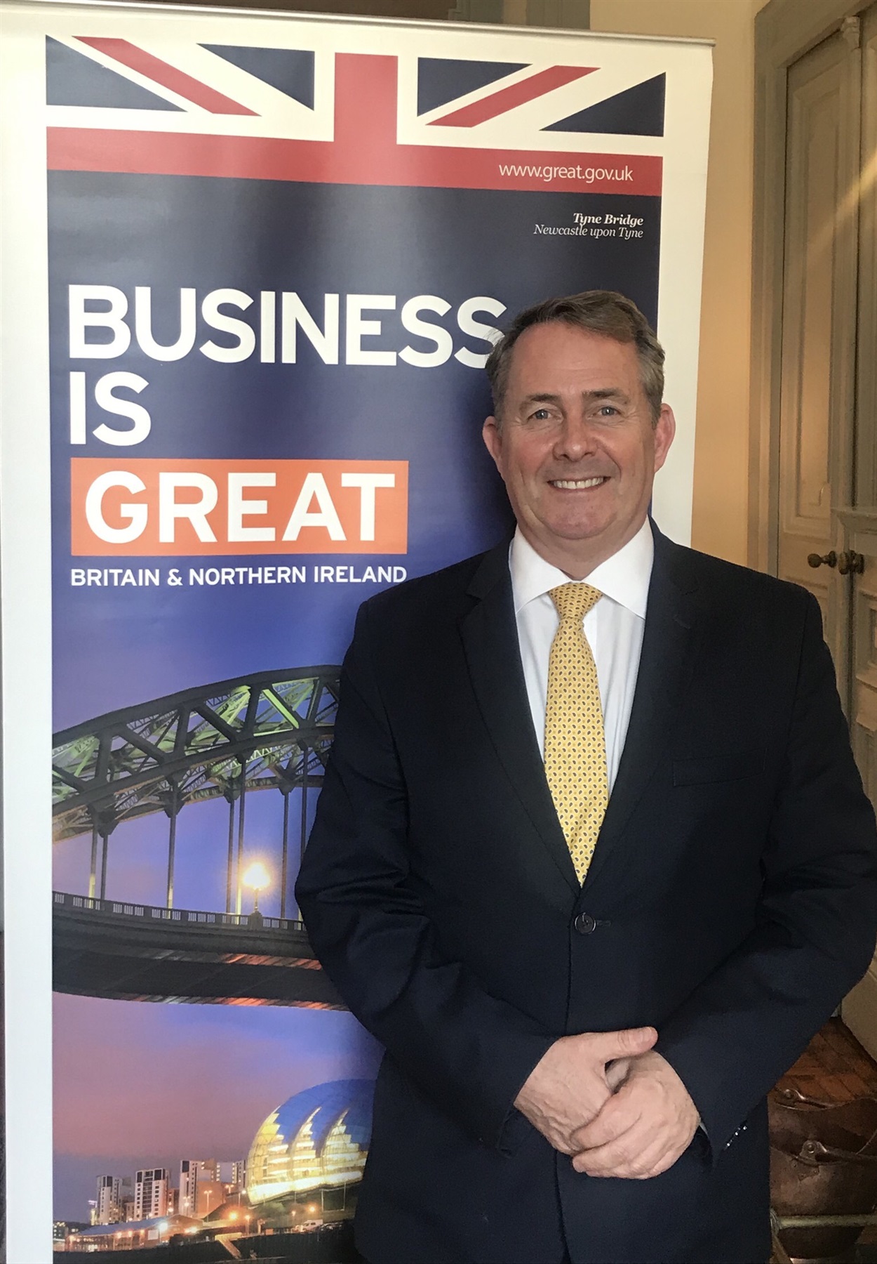 الدكتور ليام فوكس وزير التجارة الدولية البريطاني