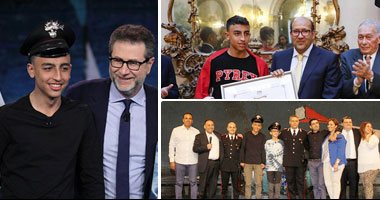 البطل رامى شحاته منقذ زملائه من الخطف فى إيطاليا