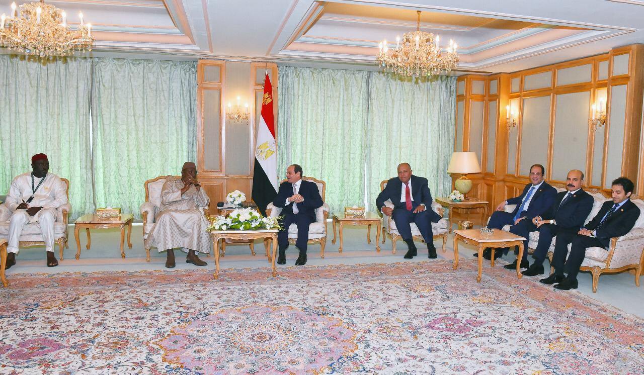 الرئيس السيسي يلتقي آداما بارو
