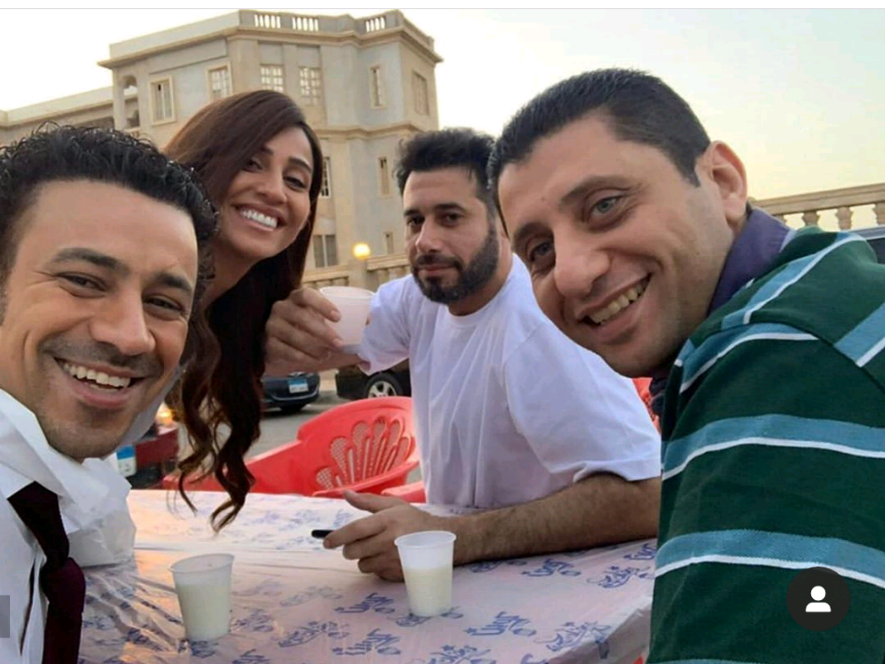 دينا الشربيني وأحمد السعدني وأحمد داود