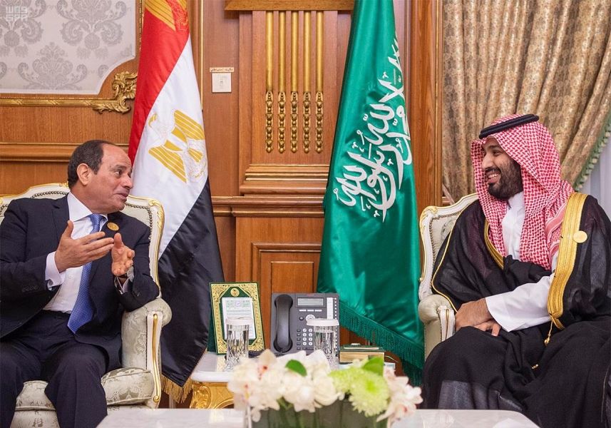 بن سلمان والرئيس السيسي بن سلمان والرئيس السيسي