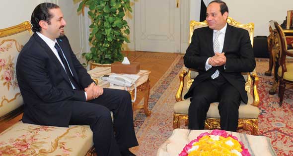 الرئيس السيسي وسعد الحريري - أرشيفية الرئيس السيسي وسعد الحريري - أرشيفية