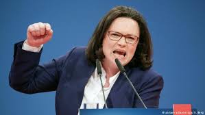  زعيمة الحزب الديمقراطي الاشتراكي بألمانيا أندريا ناليس