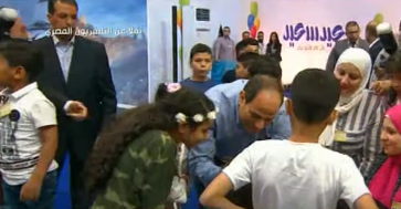 الرئيس السيسي يشارك ابناء الشهداء في احتفالية عيد الفطر