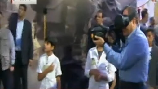 الرئيس السيسي يشارك أبناء الشهداء والمصابين الالعاب