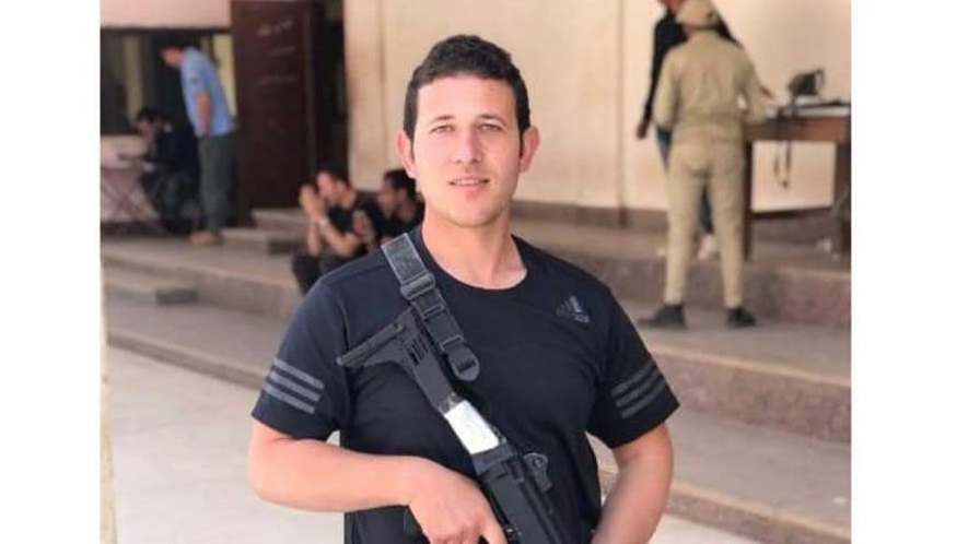 الضابط الشهيد عمر القاضي فى حادث كمين العريش