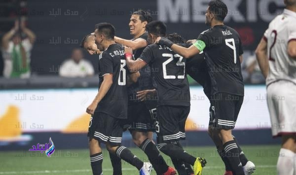 فرحة لاعبي المنتخب المكسيكي