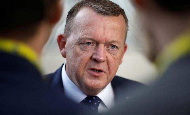  رئيس الوزراء الدنماركي اليميني الوسطي لارس لوكه راسموسن