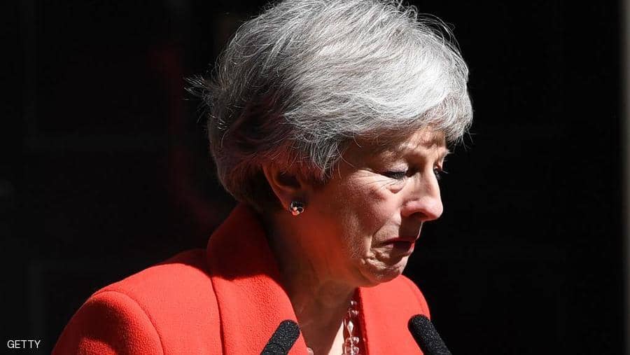  رئيسة الوزراء البريطانية، تيريزا ماي