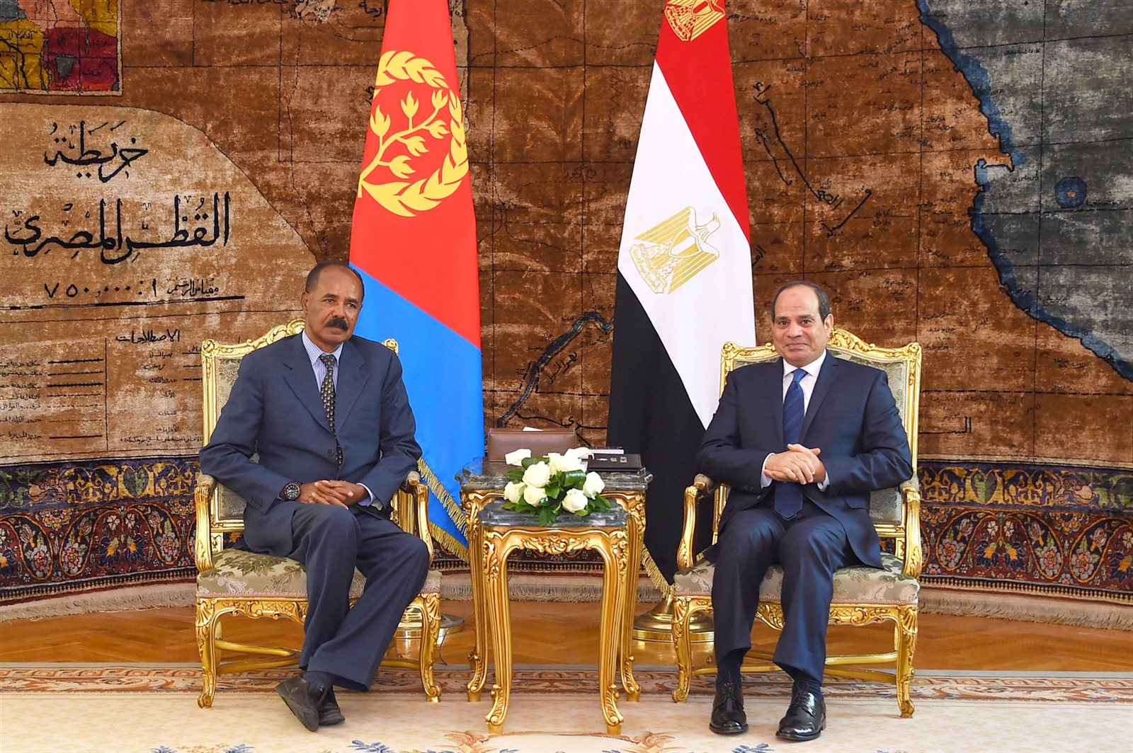 الرئيس السيسى يستقبل رئيس اريتريا
