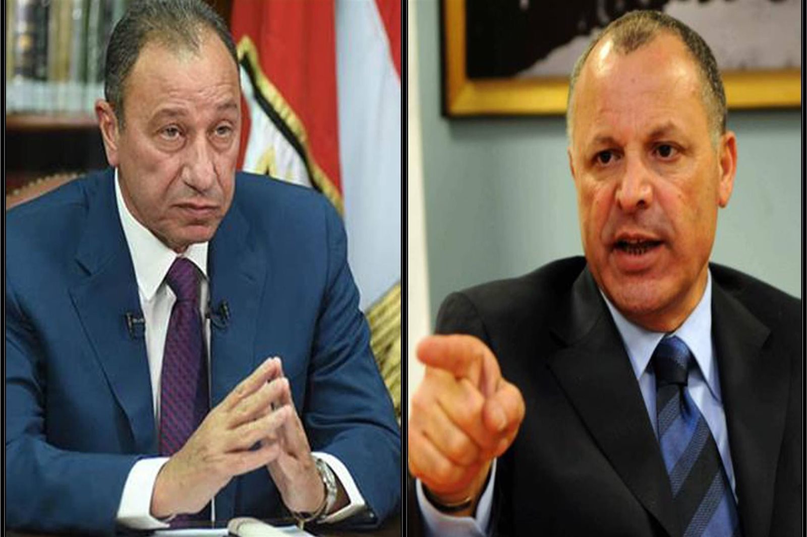 محمود الخطيب رئيس الأهلى وأبو ريدة