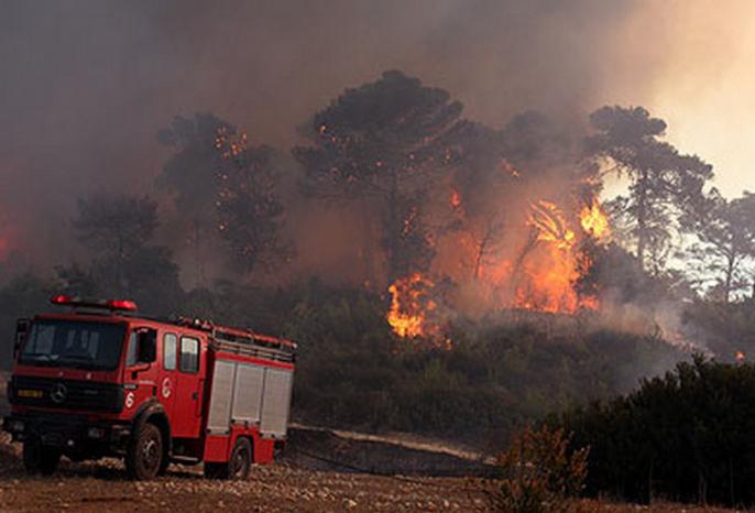 حرائق تفتعلها اسرائيل في الجولان