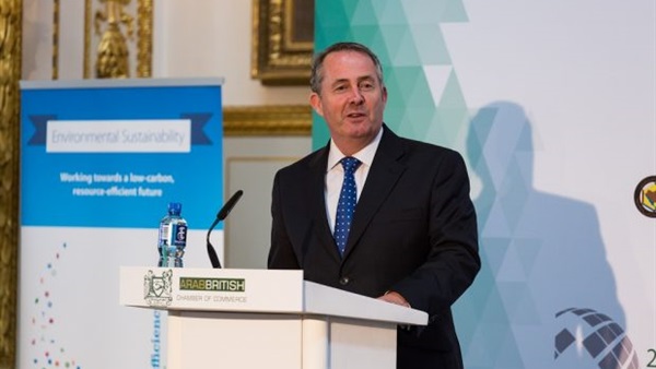  ليام فوكس، وزير التجارة الدولية البريطاني