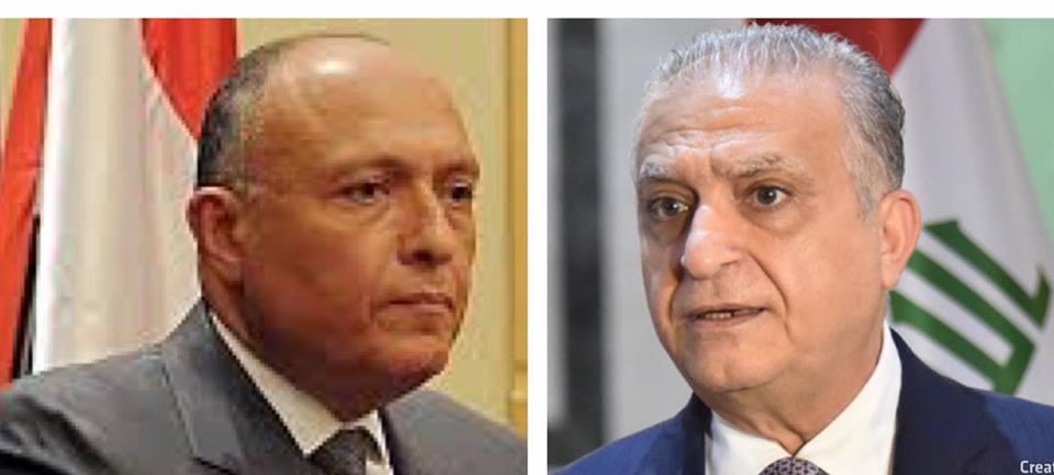 سامح شكري ونظيره العراقي سامح شكري ونظيره العراقي