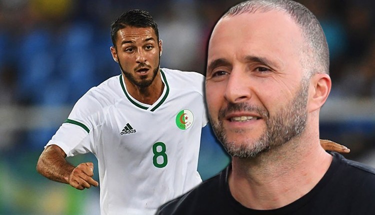 هاريس بلقبلة لاعب منتخب الجزائر