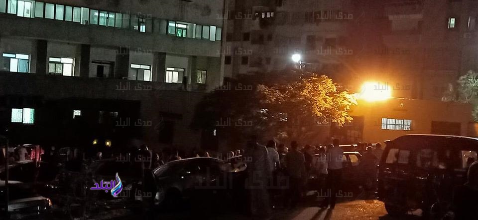 حريق مستشفى حلوان