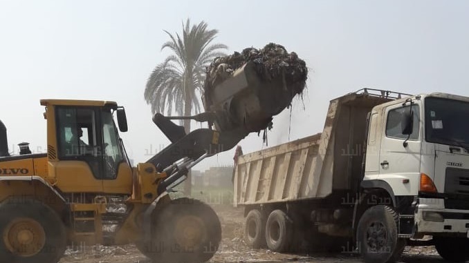 رفع 160 طن قمامة وتراكمات ورفع 20 حالة إشغال ببني سويف