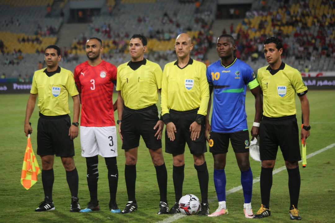 جانب من مباراة منتخب مصر وتنزانيا 