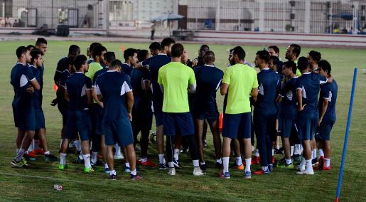 جانب من تدريبات الزمالك