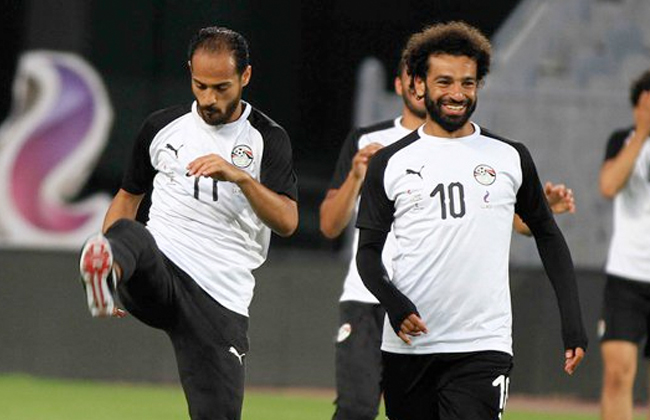 جانب من تدريبات منتخب مصر جانب من تدريبات منتخب مصر