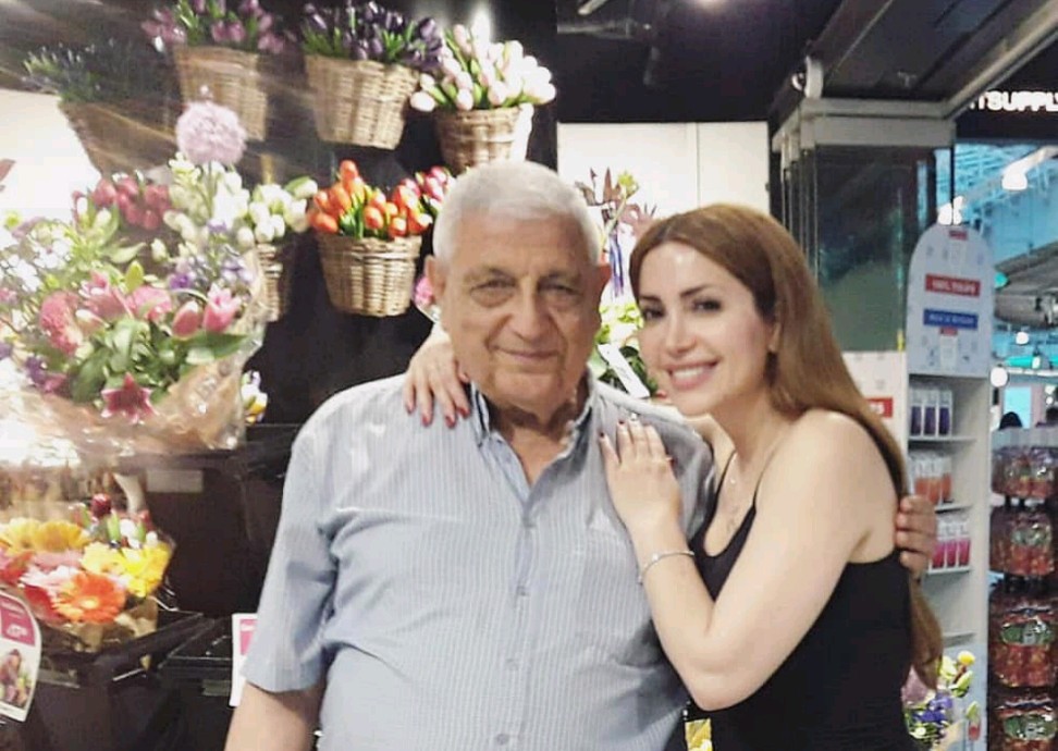 نسرين طافش ووالدها نسرين طافش ووالدها