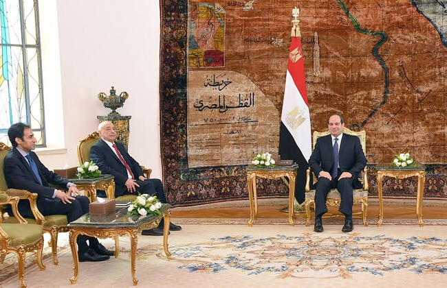 الرئيس السيسي وعقيلة صالح الرئيس السيسي وعقيلة صالح
