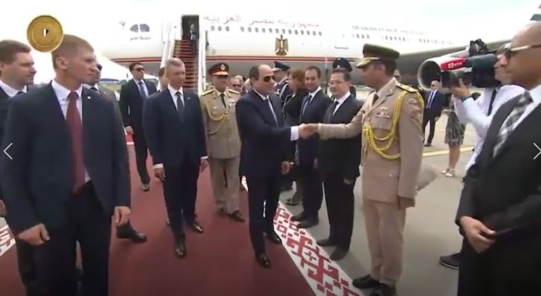 الرئيس السيسي خلال زيارته لبيلاروسيا 
