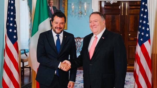 سالفيني ومايك بومبيو