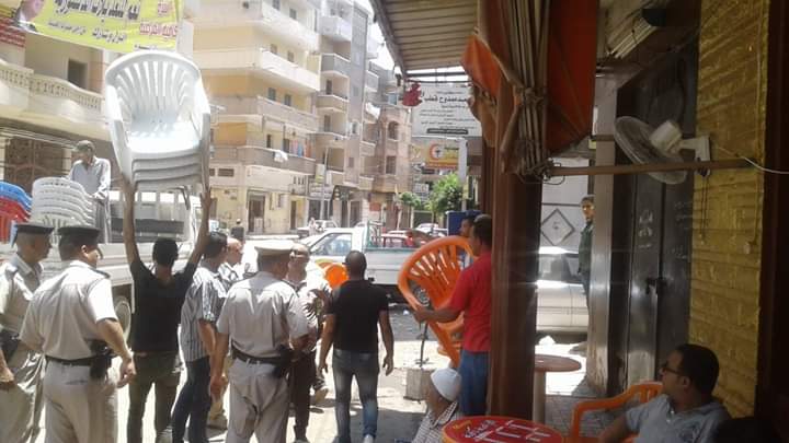 رفع وإزالة ٨٣٣ حالة إشغالات وتعديات بمدن ومراكز البحيرة 